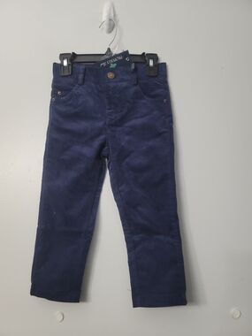 Kids Navy Blue Corduroy Pants